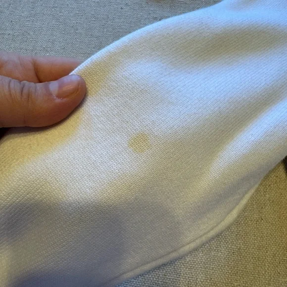 Vintage Lauren Ralph Lauren Women’s Winter Ivory Cotton Knit Blazer - Picture 4 of 10